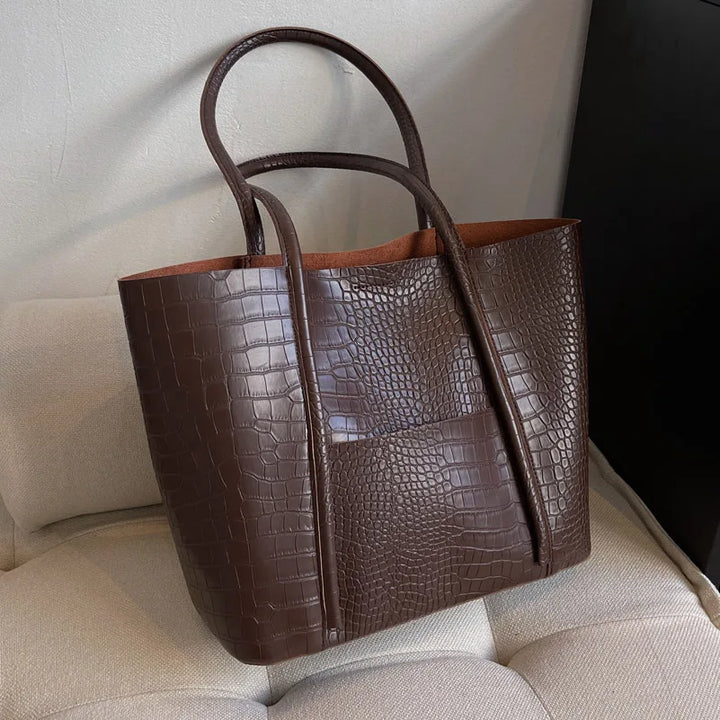 Betina™ - Crocodile Leather Shoulder Bag