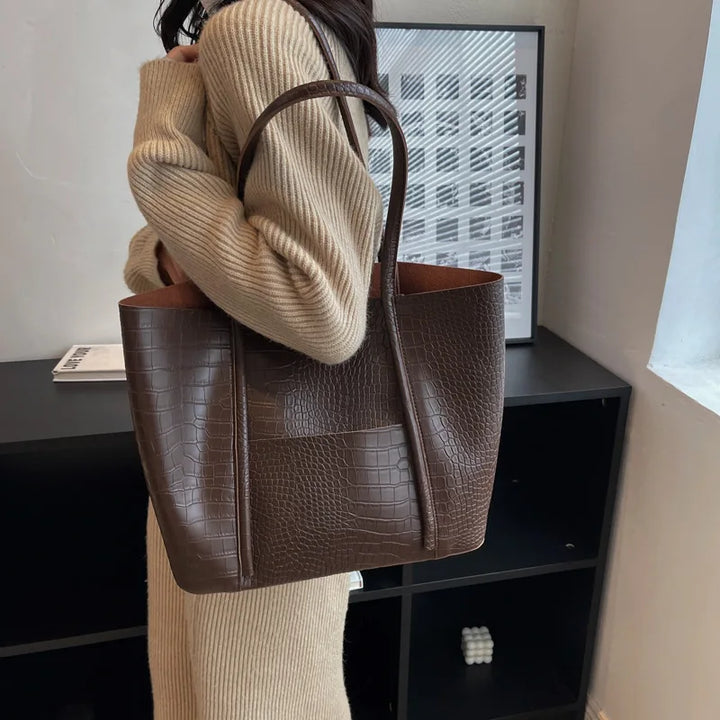 Betina™ - Crocodile Leather Shoulder Bag