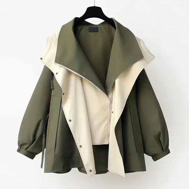 Xenia™ - Trendy Hooded Windbreaker Coat