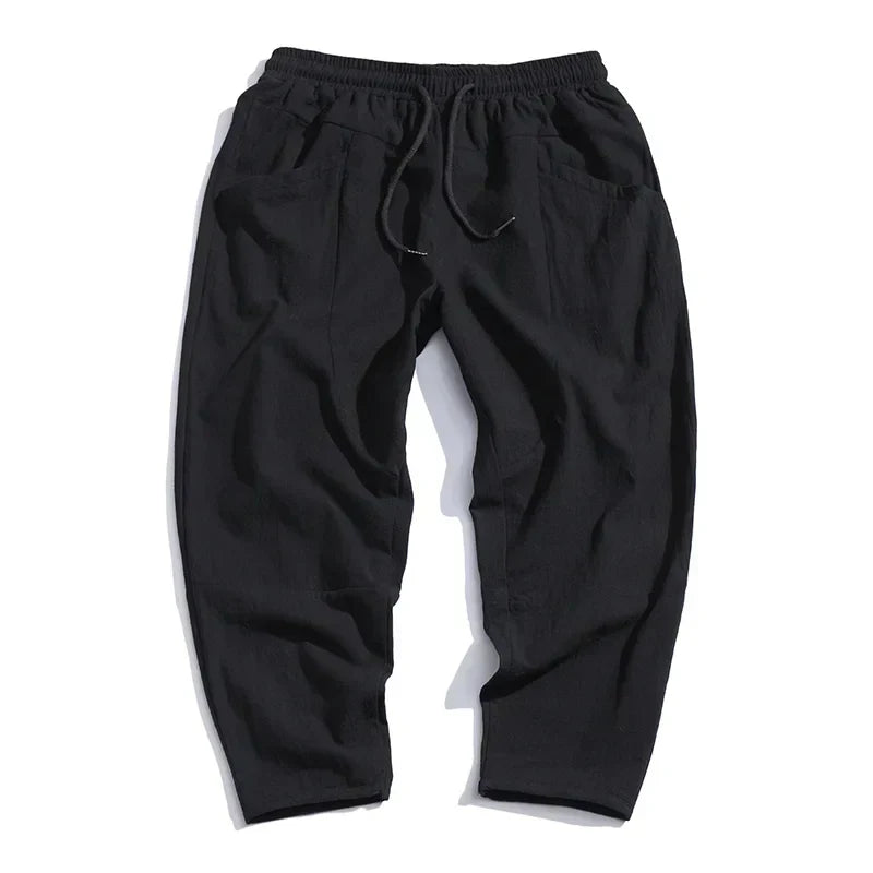 Kyoto Linen Cropped Trousers