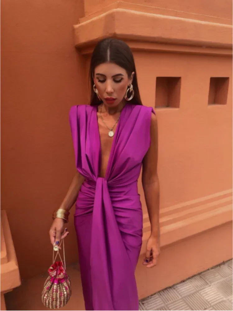 Lolly™ - Elegant Pleated Dress