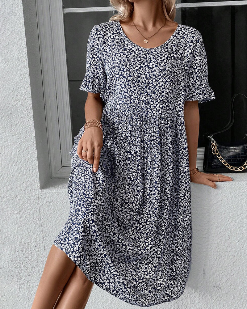 Clarisse™ - Floral Midi Dress
