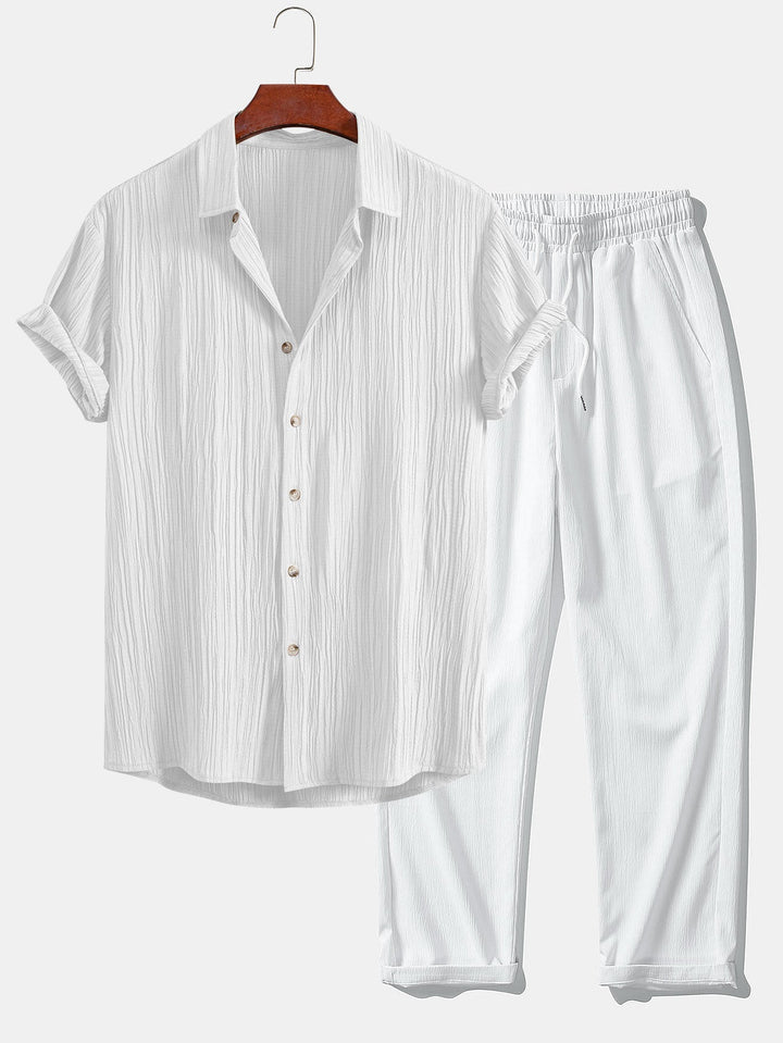 Hudson™ - Button-Up Shirt & Straight Pants