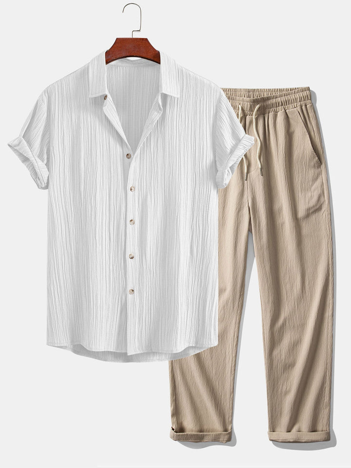Hudson™ - Button-Up Shirt & Straight Pants