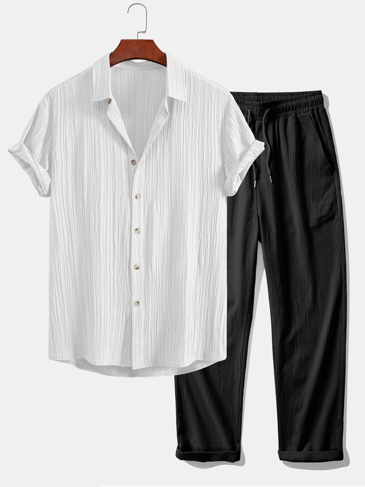 Hudson™ - Button-Up Shirt & Straight Pants