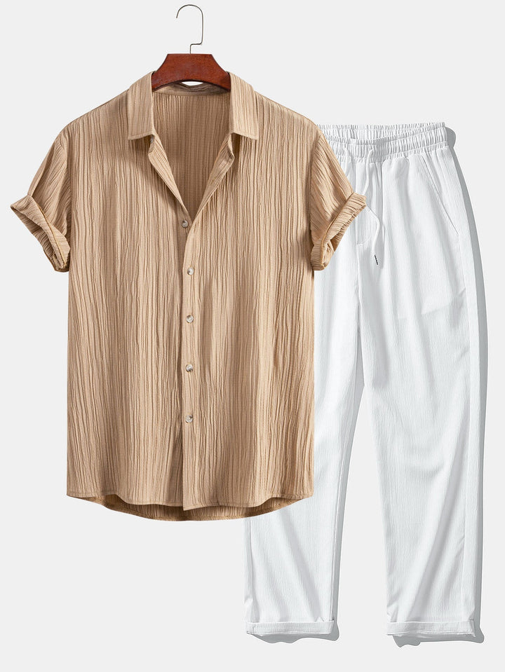 Hudson™ - Button-Up Shirt & Straight Pants