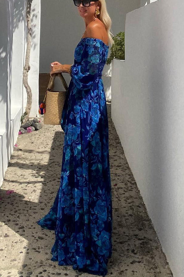Felice™ - Floral Off-the-Shoulder Maxi Dress