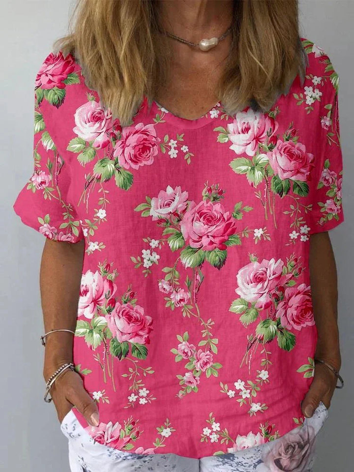 Gladys™ - Artistic Floral Shirt