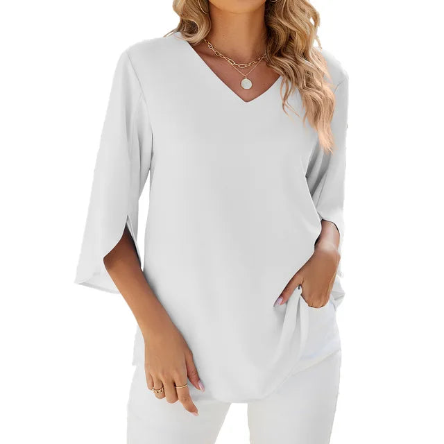 Vickie™ - Blouse with V-Neck