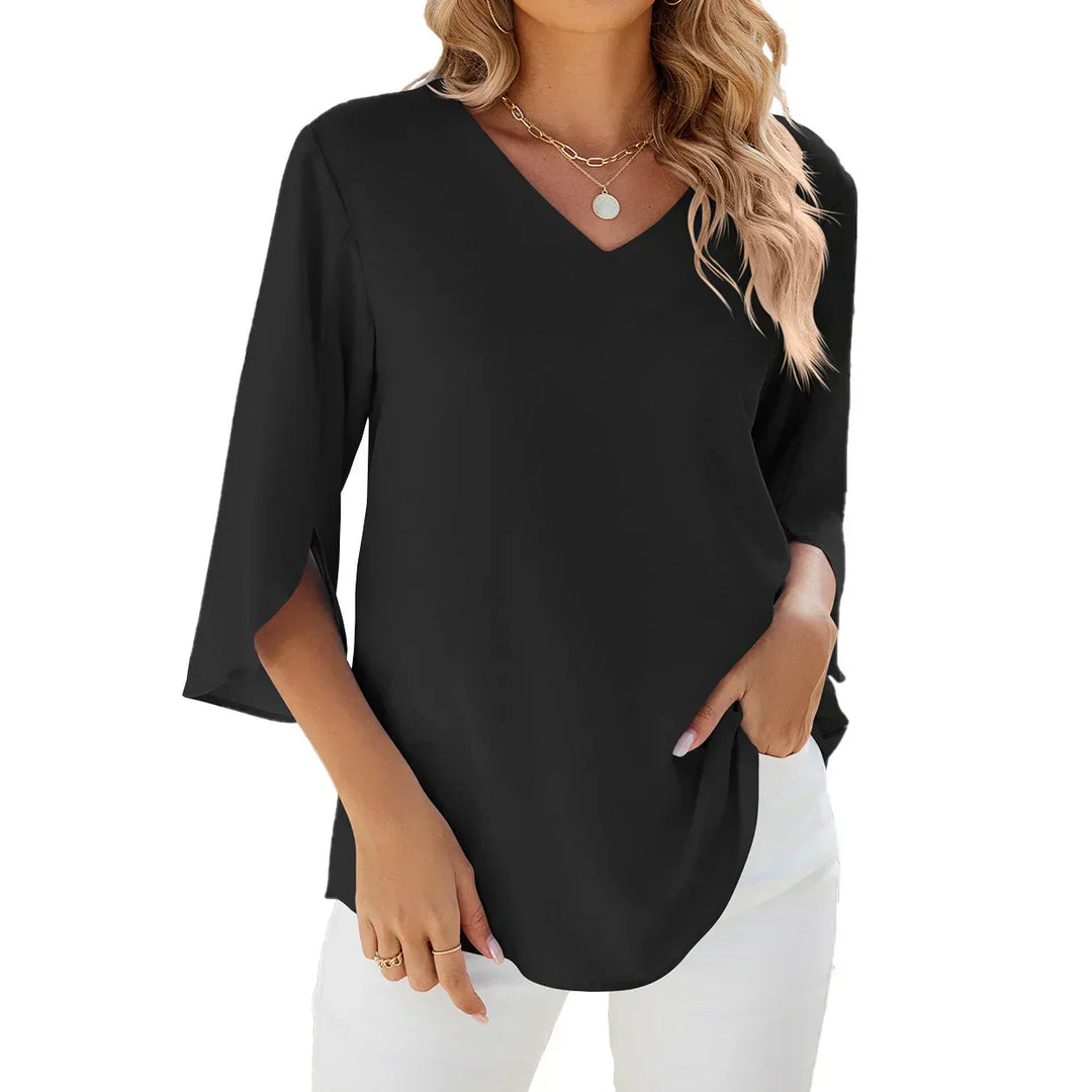 Vickie™ - Blouse with V-Neck