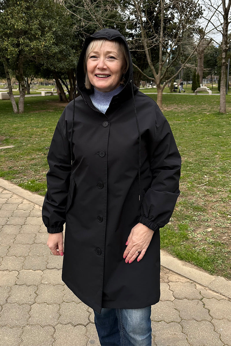 Beatrice™ - Water-Resistant Oversized Hooded Jacket