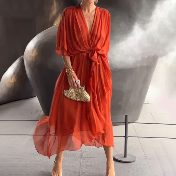 Abby™ - V-neck Flowy Dress
