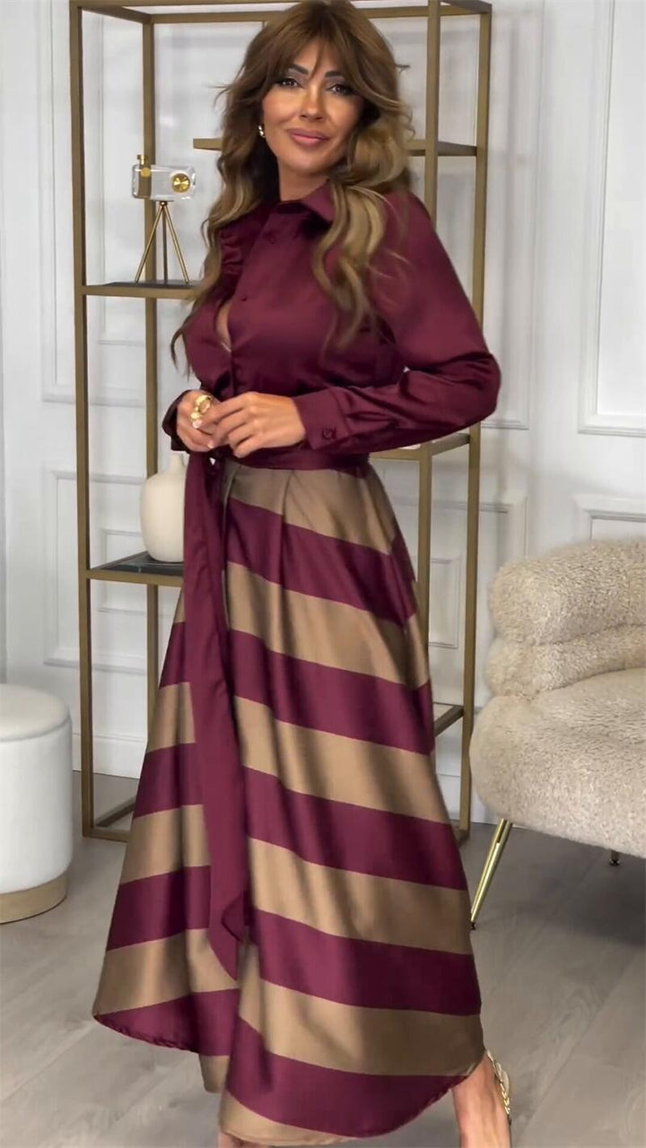 Jocel™ - Maxi Dress with Stripes