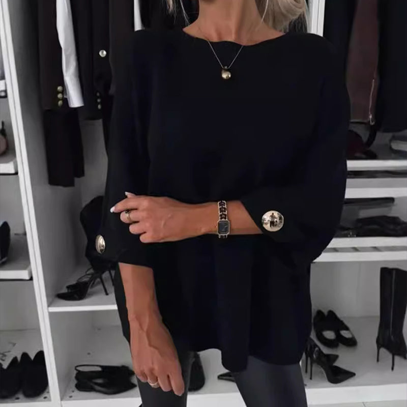 Lizzy™ - Elegant Button Sleeve Top